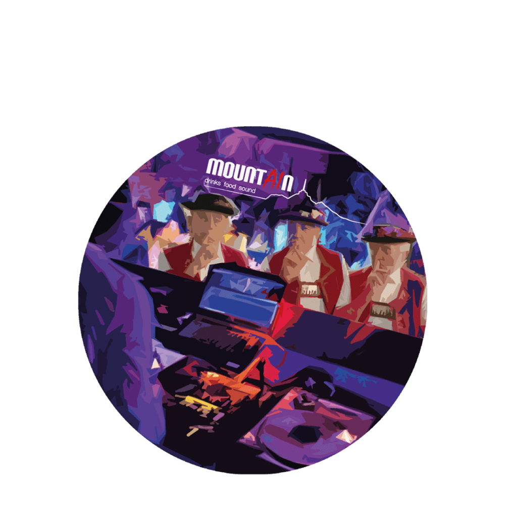 DJ-Plattentellerauflage aus Filz, Mountain Appenzell