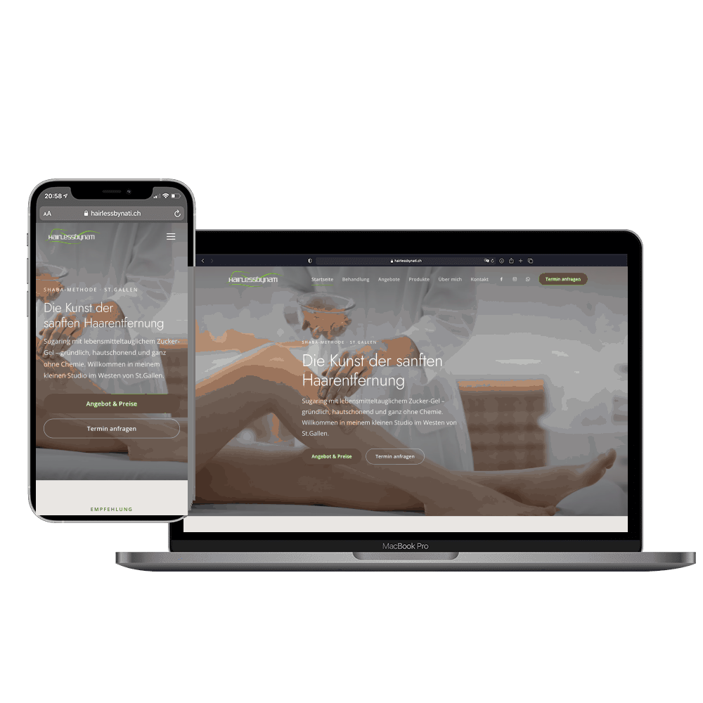 hairlessbynati – Webdesign